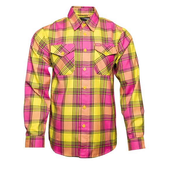 DIXXON Flannel Mens Sz L Kush Kube 420 Edibiles Collab Brand New in Sealed Bag - Picture 2 of 4